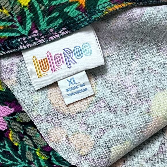 LuLaRoe Floral Cassie Pencil Skirt With Lemons and Oranges Print - Picture 7 of 10